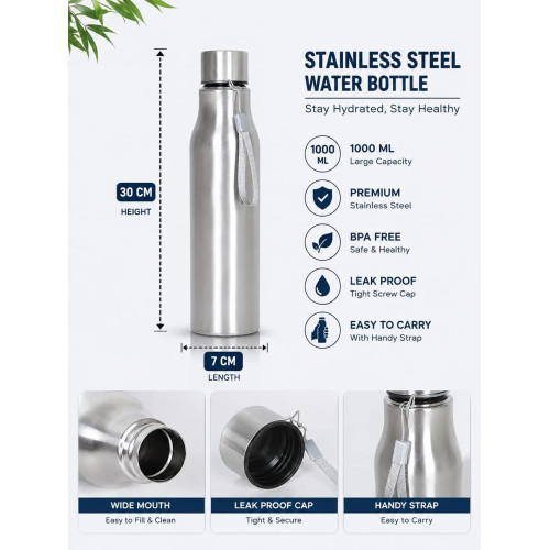 1000ml Stainless Steel Water Bottle