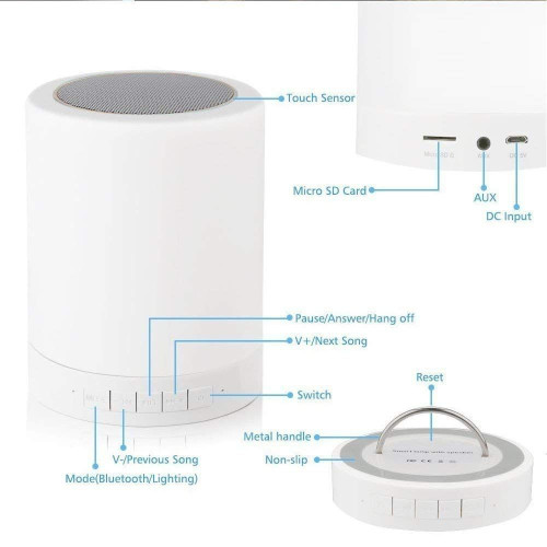 Led Touch Lamp Bluetooth Speaker
