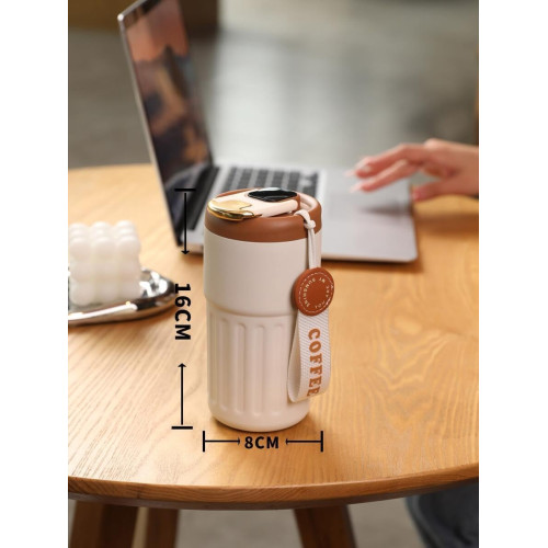 500ml Stainless Steel Travel Mug with Lid for Coffee