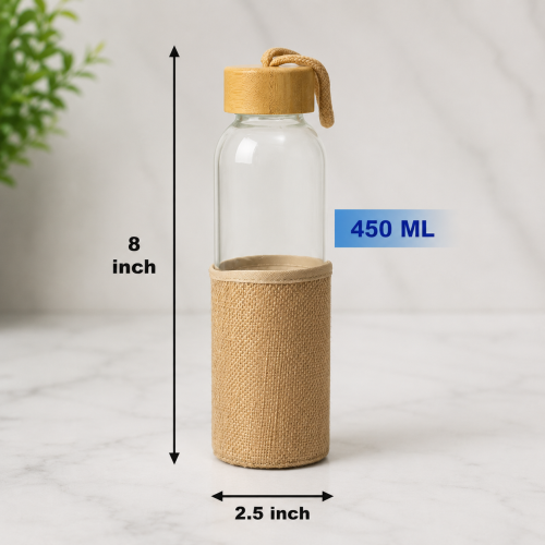 500ml Eco-Friendly Glass Water Bottle