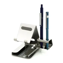 Stainless Steel Mobile Stand With Pen Holder