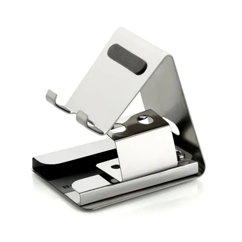 Stainless Steel Mobile Stand With Pen Holder