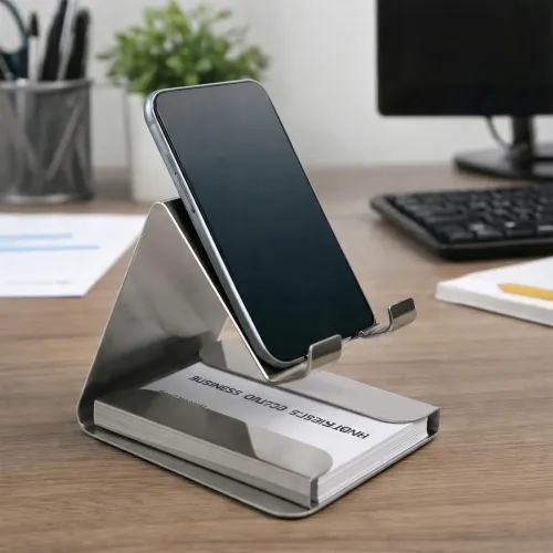 Stainless Steel Mobile Stand with Card Holder