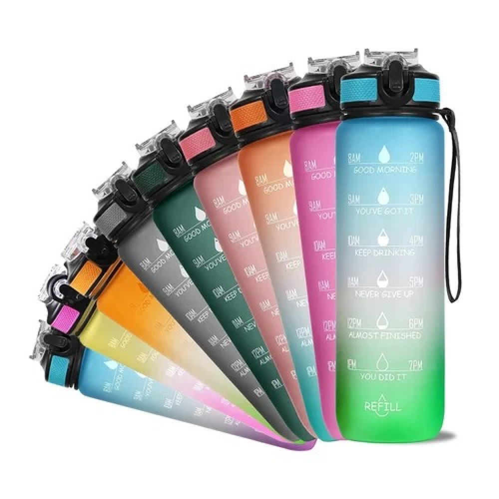 1000ml Motivational Water Bottle