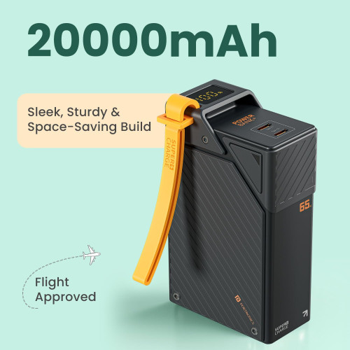 Portronics Power Shutter 20000mAh 15W Magnetic Wireless Fast Charging Powerbank