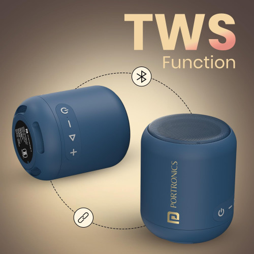 Portronics SoundDrum 1 12W TWS Portable Bluetooth Speaker