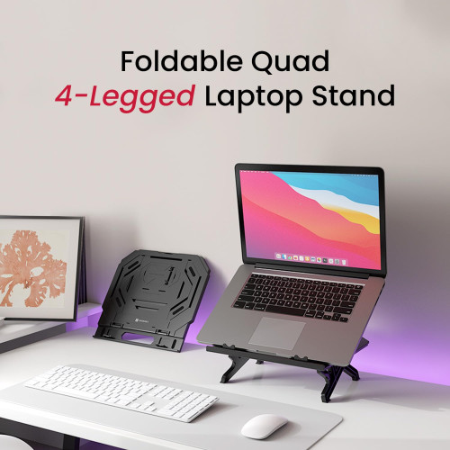 Portronics My Buddy Hexa 33 Laptop Stand with Phone Holder