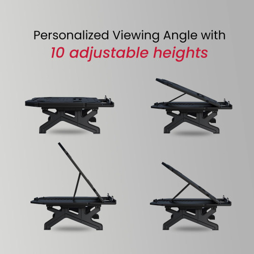 Portronics My Buddy Hexa 33 Laptop Stand with Phone Holder