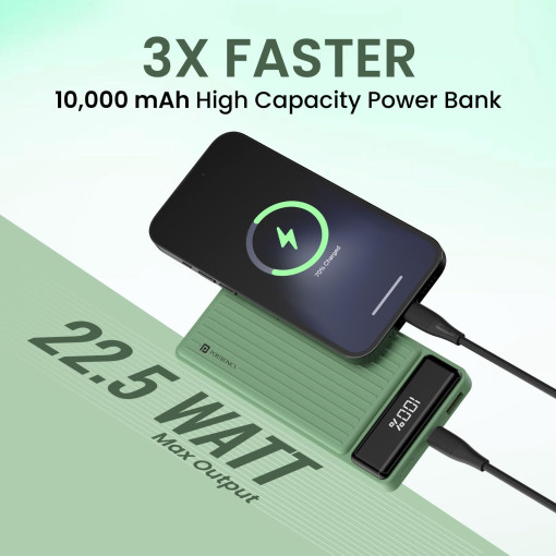 Portronics Luxcell B 10K 10000 mAh 22.5W Fast Charging Power Bank