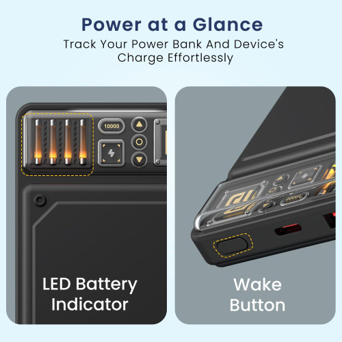 Portronics Luxcell C 10K 10000 mAh 22.5W Fast Charging Power Bank