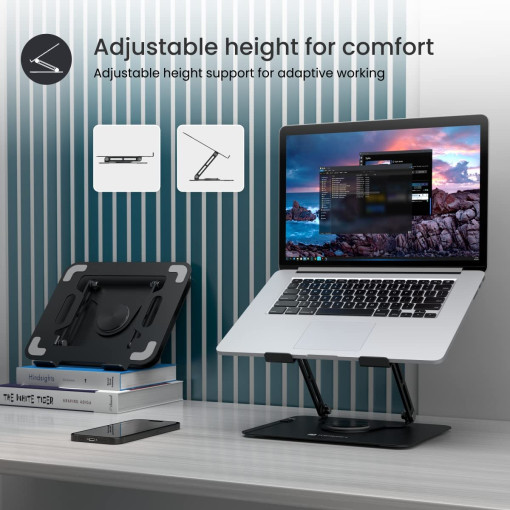 Portronics My Buddy K9 - Portable Laptop Stand