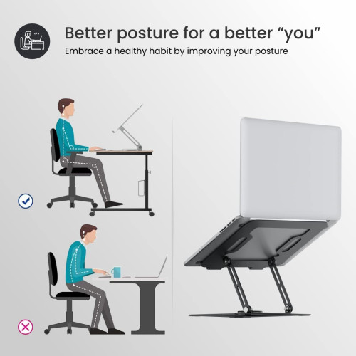 Portronics My Buddy K9 - Portable Laptop Stand