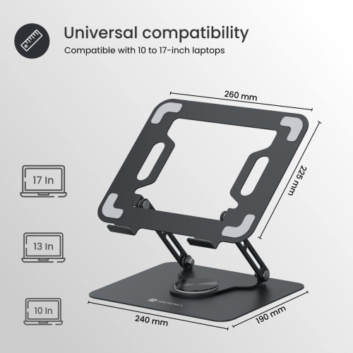 Portronics My Buddy K9 - Portable Laptop Stand