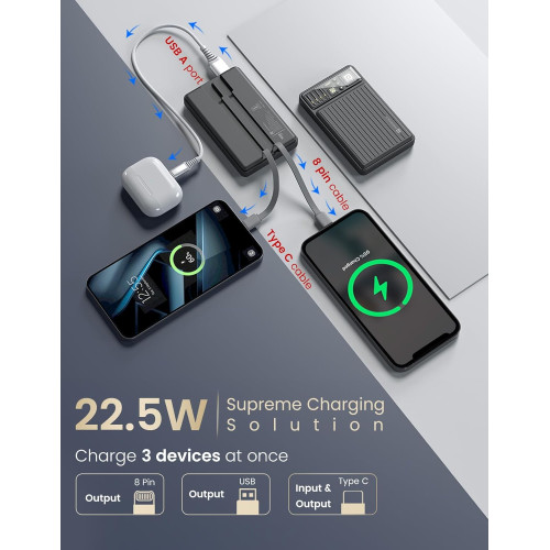 Portronics Luxcell Bind Mini 10k 10000mAh Nano Powerbank