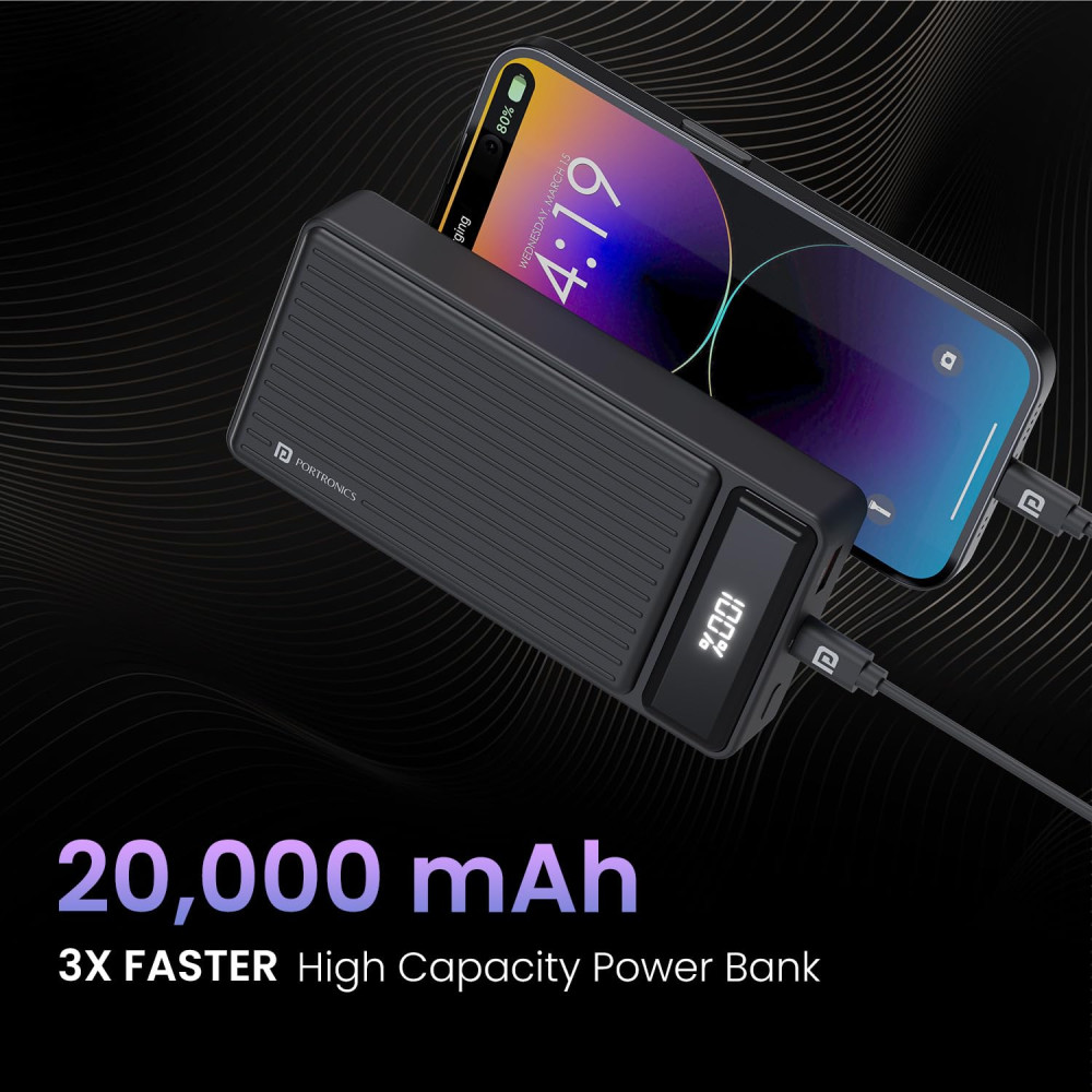 Portronics Luxcell B 20K Advanced 20000 mAh Power Bank 