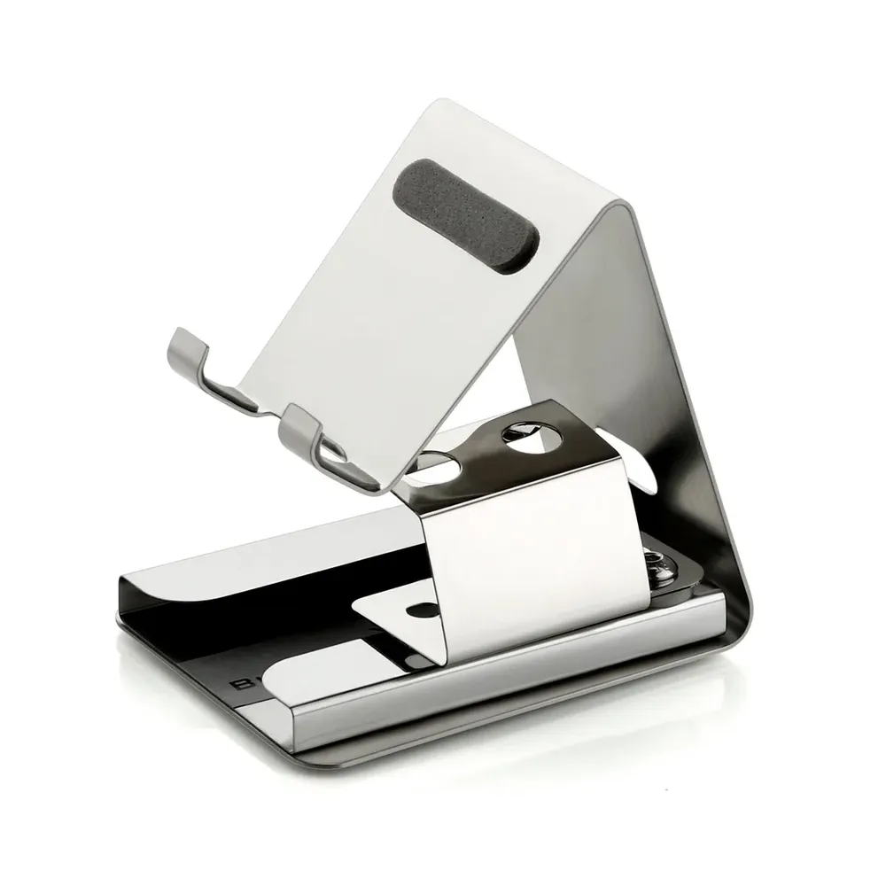 Stainless Steel Mobile Stand With Pen Holder